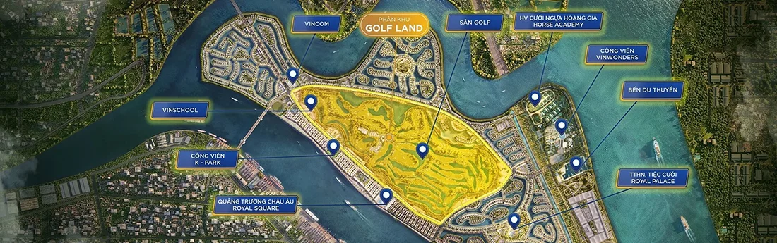 Phân khu Golf Land Vinhomes Royal Island Vũ Yên