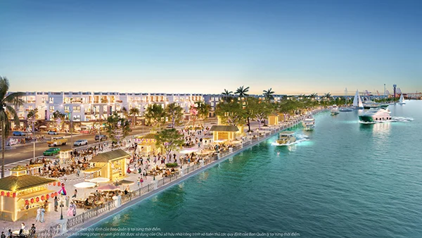 Phố đi bộ River Walk Vinhomes Royal Island Vũ Yên