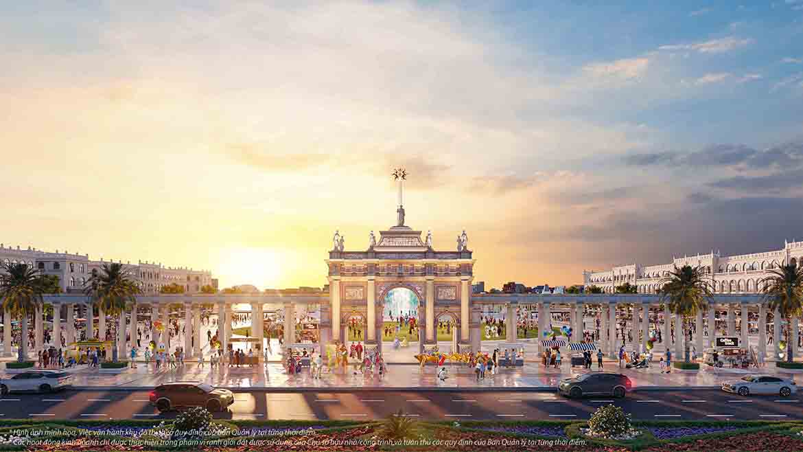 Tiện ích The Harbor Skyline Vũ Yên quảng trường Châu Âu