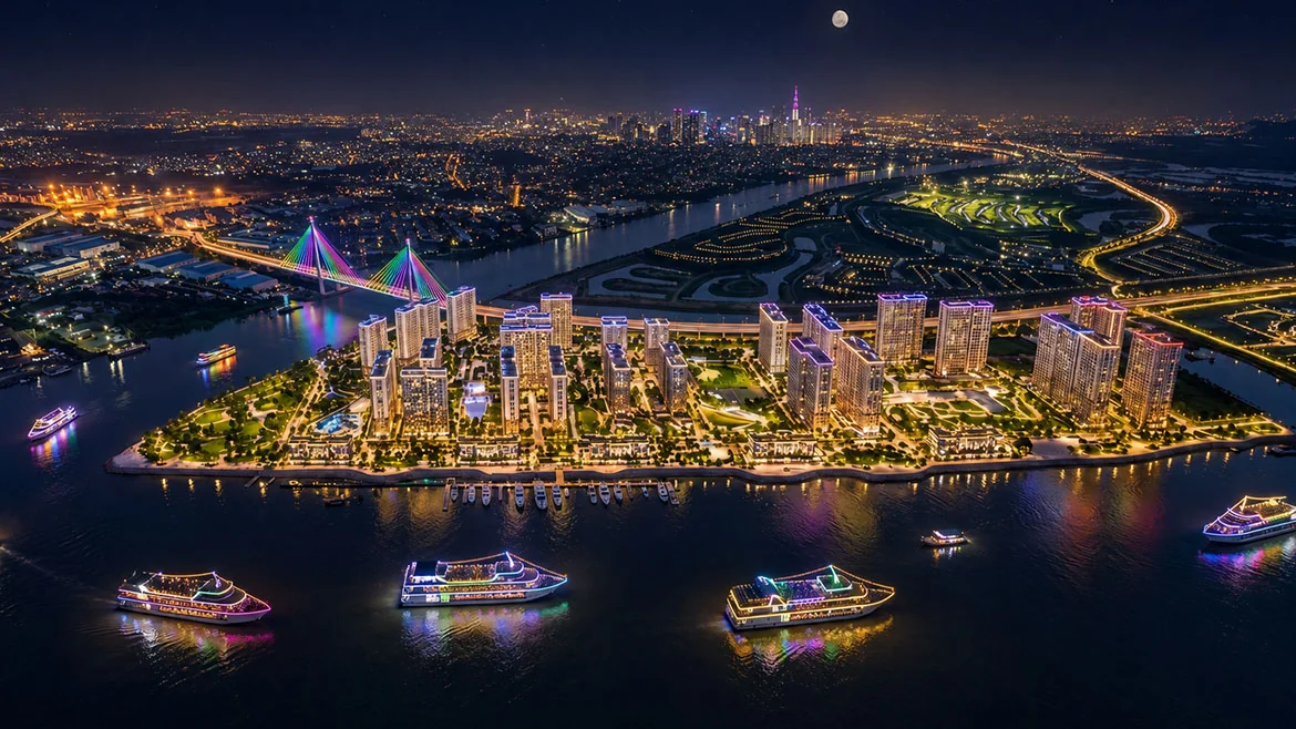 Vị trí The Harbor Skyline Vũ Yên mở ra dịch vụ du lịch trên sông