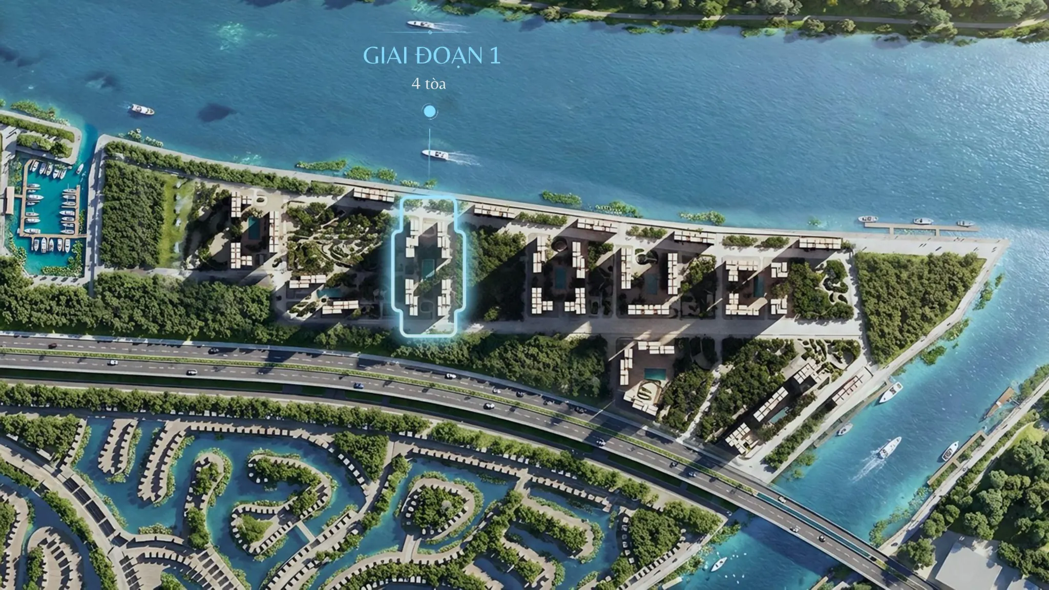 4 tòa mở bán đầu tiên giai đoạn 1 The Harbor Skyline Vũ Yên