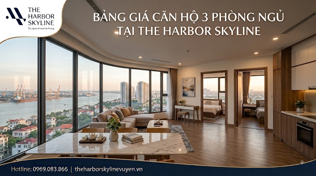 Giá căn hộ 3 phòng ngủ tại The Harbor Skyline
