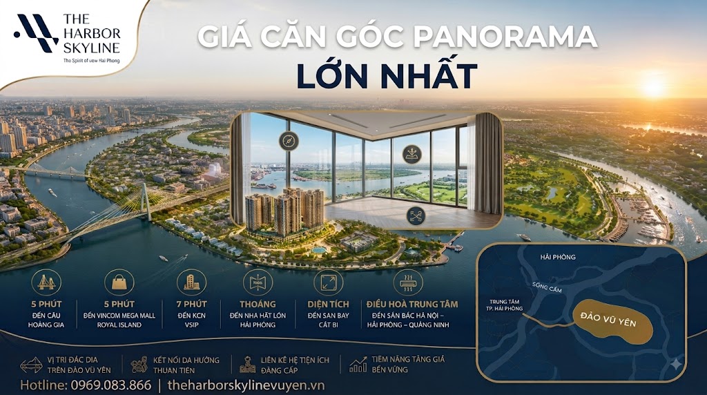 Giá căn góc tại The Harbor Skyline là bao nhiêu?