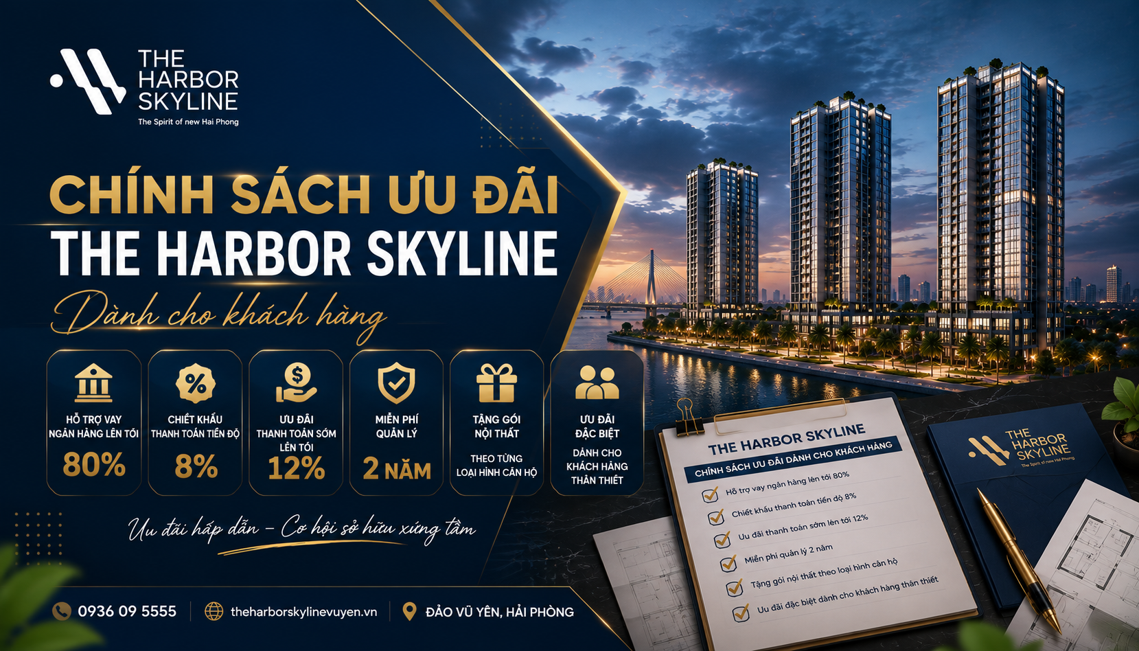 Chính sách ưu đãi The Harbor Skyline dành cho khách hàng
