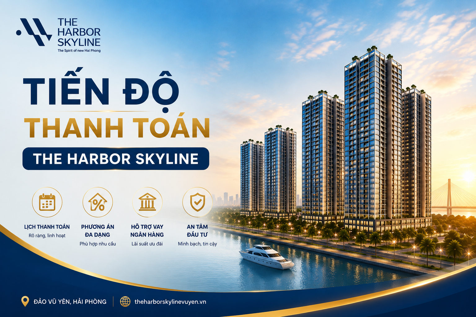 Tiến độ thanh toán khi mua The Harbor Skyline