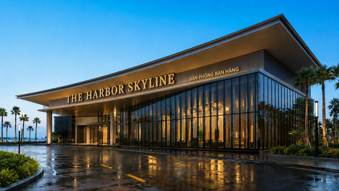 Sa bàn nhà mẫu The Harbor Skyline hỗ trợ khách hàng tham quan