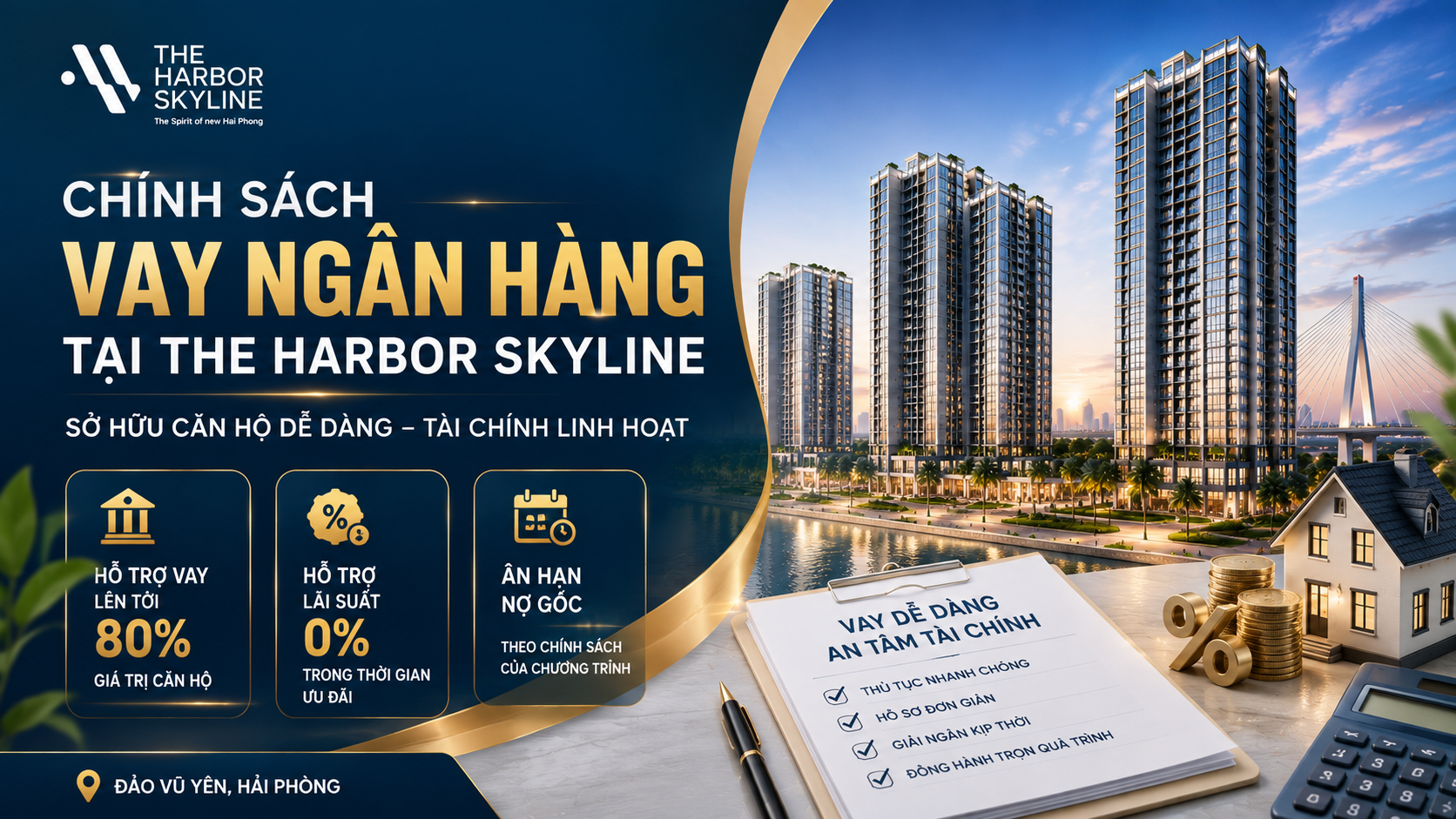 Chính sách vay ngân hàng tại The Harbor Skyline