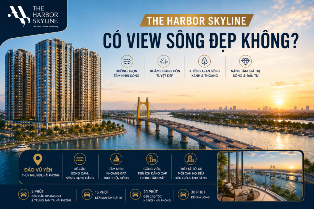 The Harbor Skyline có view sông đẹp không?