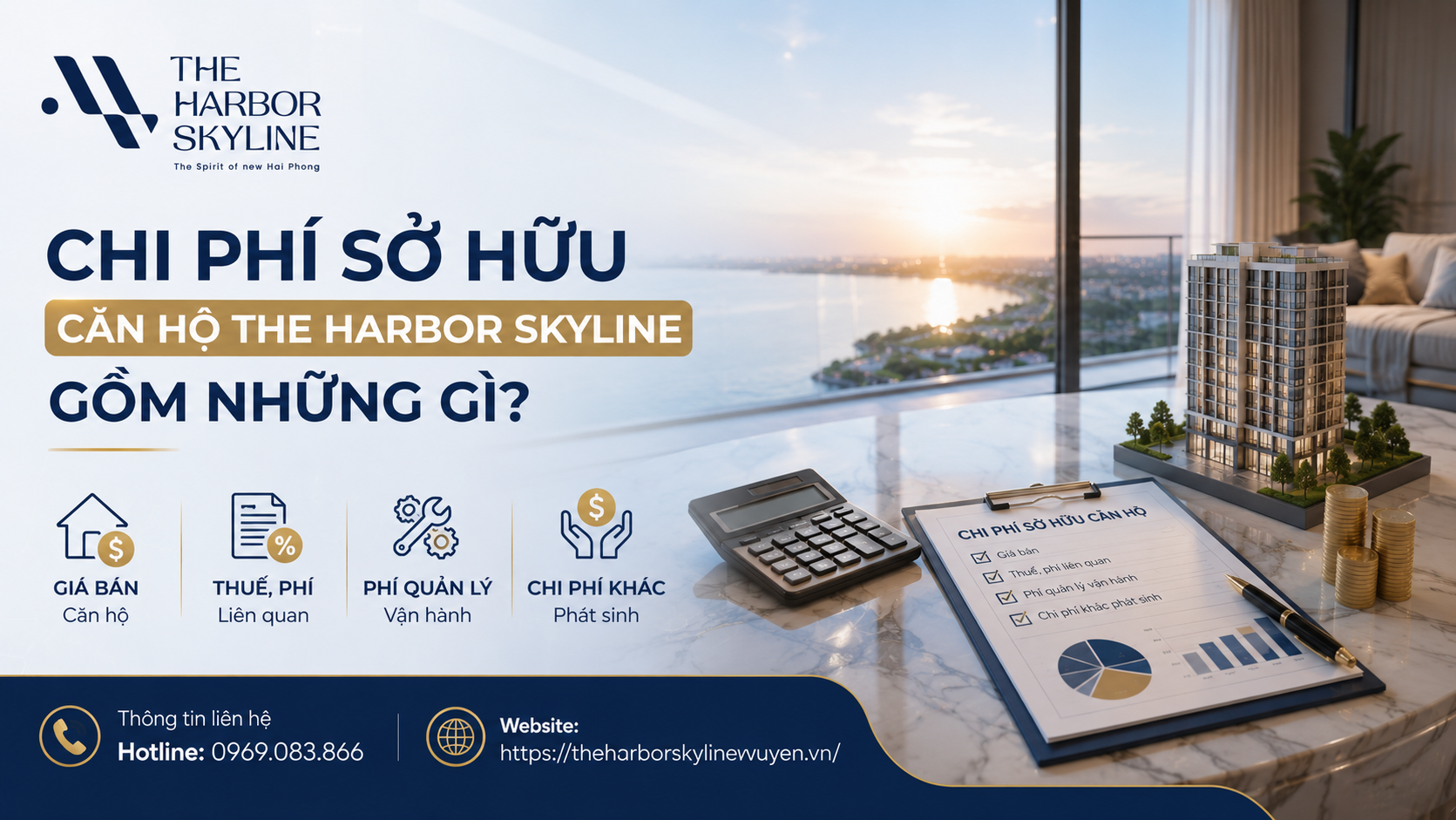 Chi phí sở hữu căn hộ The Harbor Skyline gồm những gì?