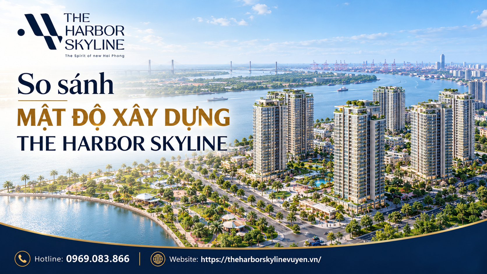 So sánh mật độ xây dựng The Harbor Skyline