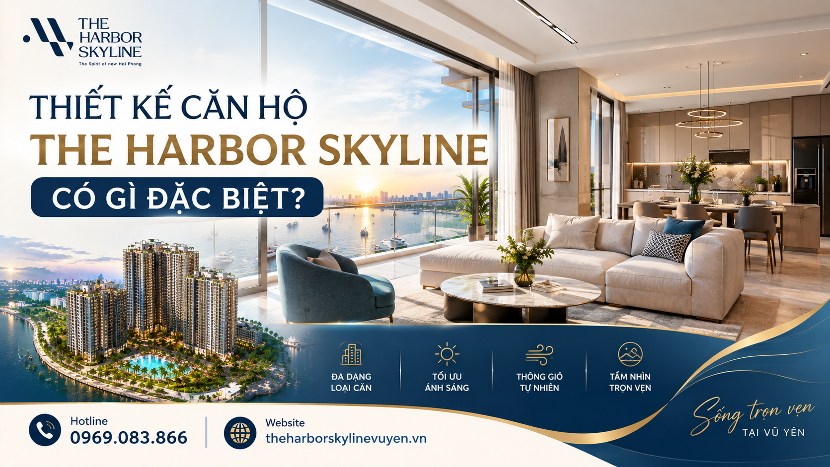 Thiết kế căn hộ The Harbor Skyline có gì đặc biệt?